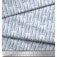 thumbnail image 2 of Soimoi Polyester Crepe Fabric Lavender Shirting Print Sewing Fabric Yard 42 Inch Wide, 2 of 3