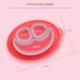 thumbnail image 7 of Amerteer Baby Silicone Suction Plate, Portable Silicone Divided Placemat for Toddlers, Waterproof Baby Placemat Travel Food Mat Non-Slip Silicone Placemat Reusable Easy Clean for Babies, 7 of 7