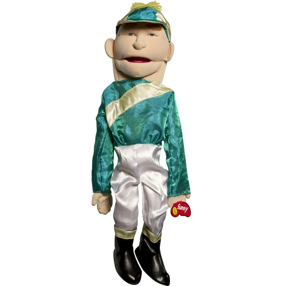 Sunny Toys GS2817 28 In. Jockey, Sculpted Face Puppet