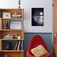 thumbnail image 4 of Beautiful Fantasy Tropical Beach with Milky Way Star in Night Skies, Full Moon - Retro Style Artwor, Scenic Stretched Canvas Wall Art by jakkapan Sold by Art.Com, 4 of 5