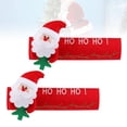 thumbnail image 3 of MasteelfCA 2pcs Felt Refrigerator Handle Protector Creative Santa Design Fridge Door Handle Covers Christmas Decorations Protective Electrical Kitchen Appliances Protector, 3 of 7
