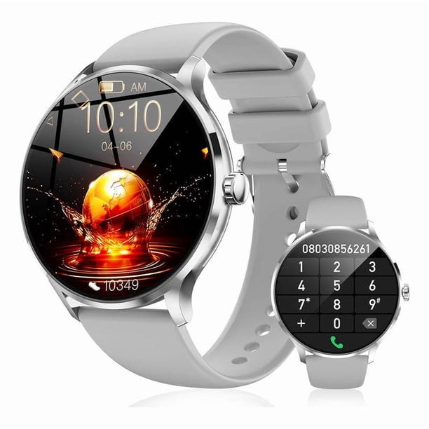 Pulsera inteligente QS80 con asistente de voz para llamadas a prueba de agua