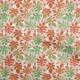 thumbnail image 1 of oneOone Cotton Poplin Red Fabric Tropical Watercolor Leaf Sewing Material Print Fabric By The Yard 56 Inch Wide, 1 of 4