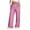 #02 Hot Pink 【Daily Essentials: Mix & Match All Colors】, variant on Women's Striped Drawstring Wide Leg Pants Trousers Slacks, Casual Elastic Waistband Relaxed Fit Stretchy Flowy, Lounge Travel Commuting Streetwear Essentials for Women | Aestivo,Khaki M
