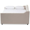 thumbnail image 3 of Bowery Hill Tufted Queen Daybed in Light Beige, 3 of 7