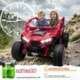 thumbnail image 5 of 24V 10AH 2 Seater Electric Ride on Car for Kids with Remote Control, Wanan 4WD/AWD Ride on Toys for Kids 3-10 Years, 5 of 7