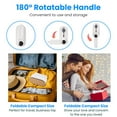 thumbnail image 4 of 110V Portable Steam Iron for Clothes TeqHome 1200W Dry Wet Ironing Steamer with 180° Rotatable Handle 110ML Water Tank for Home Travel, 4 of 11