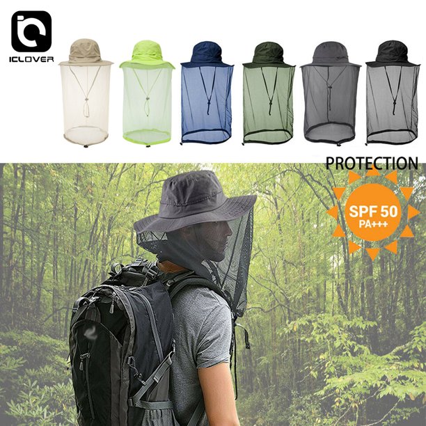 Mosquito Net Sun Hat With Neck Face Cover For Men Women Iclover Outdoor Fishing Mosquito Mask Head Net Mesh Face Neck Protection Anti Mosquito Anti Bite Anti Insect Black Walmart Com