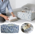 thumbnail image 1 of Klon Quilted Fabric Storage Floral Baby Caddy Quilted For Nursery Bedroom Storage, 1 of 6