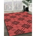 thumbnail image 3 of Ahgly Company Machine Washable Indoor Rectangle Transitional Tomato Red Area Rugs, 8' x 12', 3 of 7