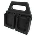 thumbnail image 4 of Portapilas negro ligero, práctico y resistente, portátil, para batería de 18 V, accesorios para espacio de trabajo, organizador portátil de 4, 4 of 8