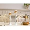 thumbnail image 2 of Guardoinrt Modern Metal Candle Tea Light Holder with Long Stand Decorative Flower Vase White L 1Set, 2 of 6