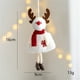 thumbnail image 3 of Teissuly Christmas Decoration Pendant Old Man Snowman Elk Small Hanging Plush Fabric Christmas Tree Accessories Decoration Teissuly WER202310234243, 3 of 3