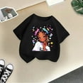 thumbnail image 5 of T Shirts for Girls Short Sleeve Kids Cartoon Graphics Cotton Tee Round Neck Summer Tops Black,11-12 Years, 5 of 5