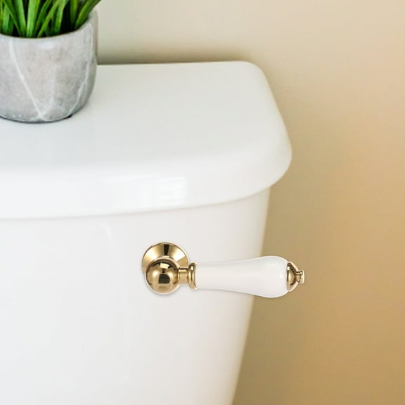 Toilet Tank Flush Lever Zinc Alloy Heavy Duty Towel Flush Handle Replacement Bathroom Accessories for Bathroom