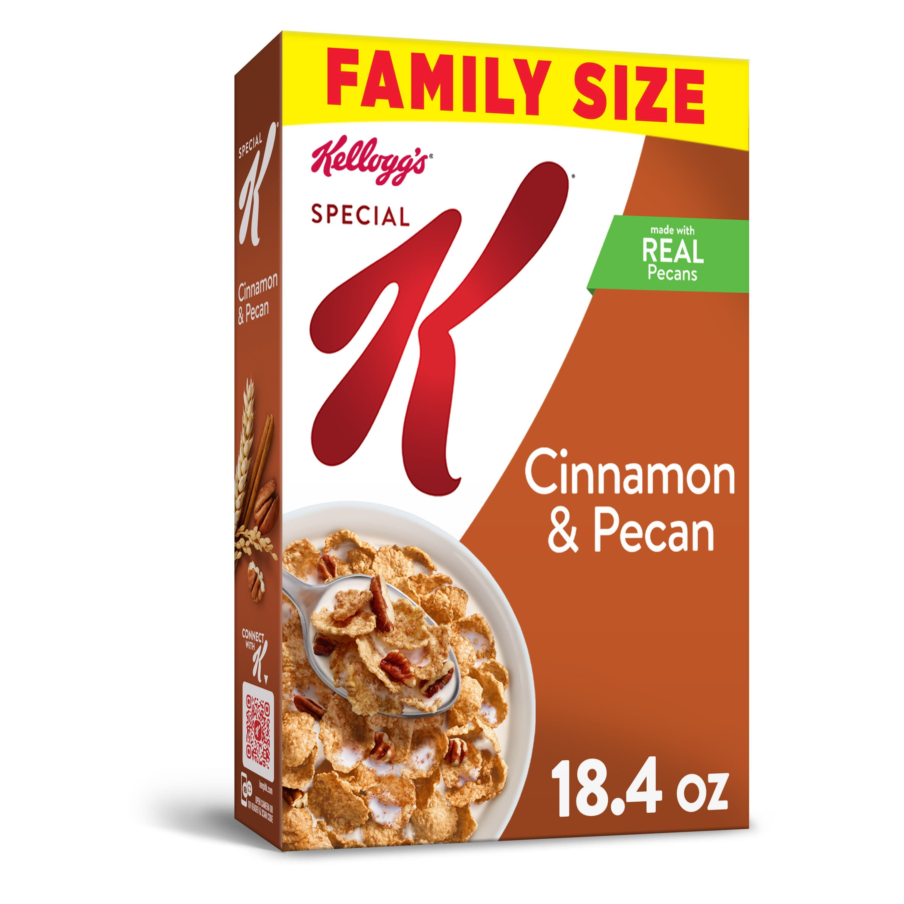 Kellogg's Special K, Breakfast Cereal, Cinnamon and Pecan, Value Size