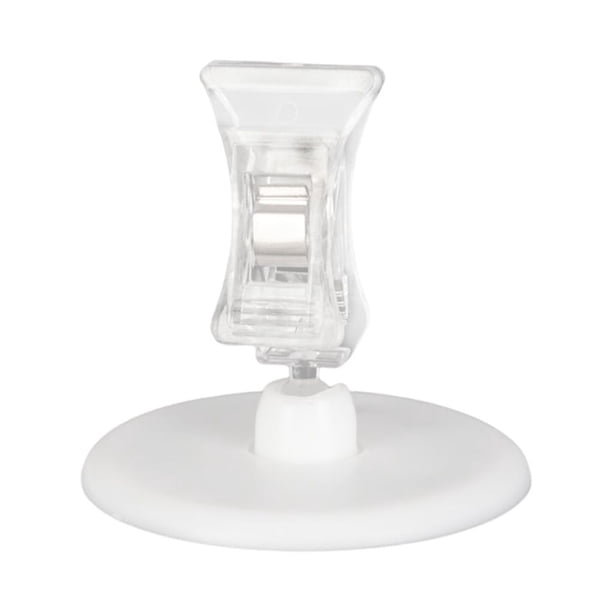 Monstrate Clip de succión Sucker Clamp Soporte de estante Autoadhesivo Suministros para el hogar Clips de etiqueta de precio de larga duración Cadenas y protecciones para puertas de seguridad 5.5 cm