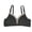 Black, variant on Yajisi Wireless Nursing Bra V Shape Breastfeeding Breathable Maternity Bra Front Button Blue M (34/75, 7.87 inches / 20 cm length)