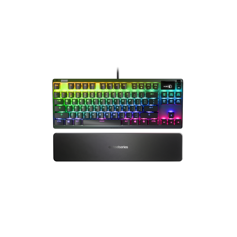 SteelSeries Apex 7 TKL Compact Mechanical Gaming Keyboard – OLED Smart  Display – USB Passthrough and Media Controls – Tactile and Clicky – RGB  Backlit (Blue Switch)