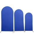 thumbnail image 2 of BalsaCircle 3 Fitted Royal Blue Matte Spandex Round Top Wedding Arch Backdrop Stand Covers Set Party, 2 of 8
