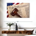 thumbnail image 3 of Elephant Stock Constitution With Wooden Gavel Wall Art - Horizontal Canvas Wall Art - Living Room Wall Decor - Education Canvas - Blue And Gray Decor - 39" x 26", 3 of 8