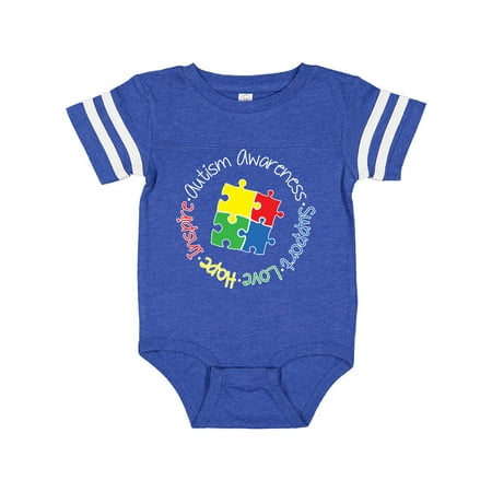 

Inktastic Autism Awareness Circle Gift Baby Boy or Baby Girl Bodysuit