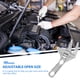 thumbnail image 2 of Llave ajustable multifuncional de mango corto de gran apertura Llave móvil, 2 of 4