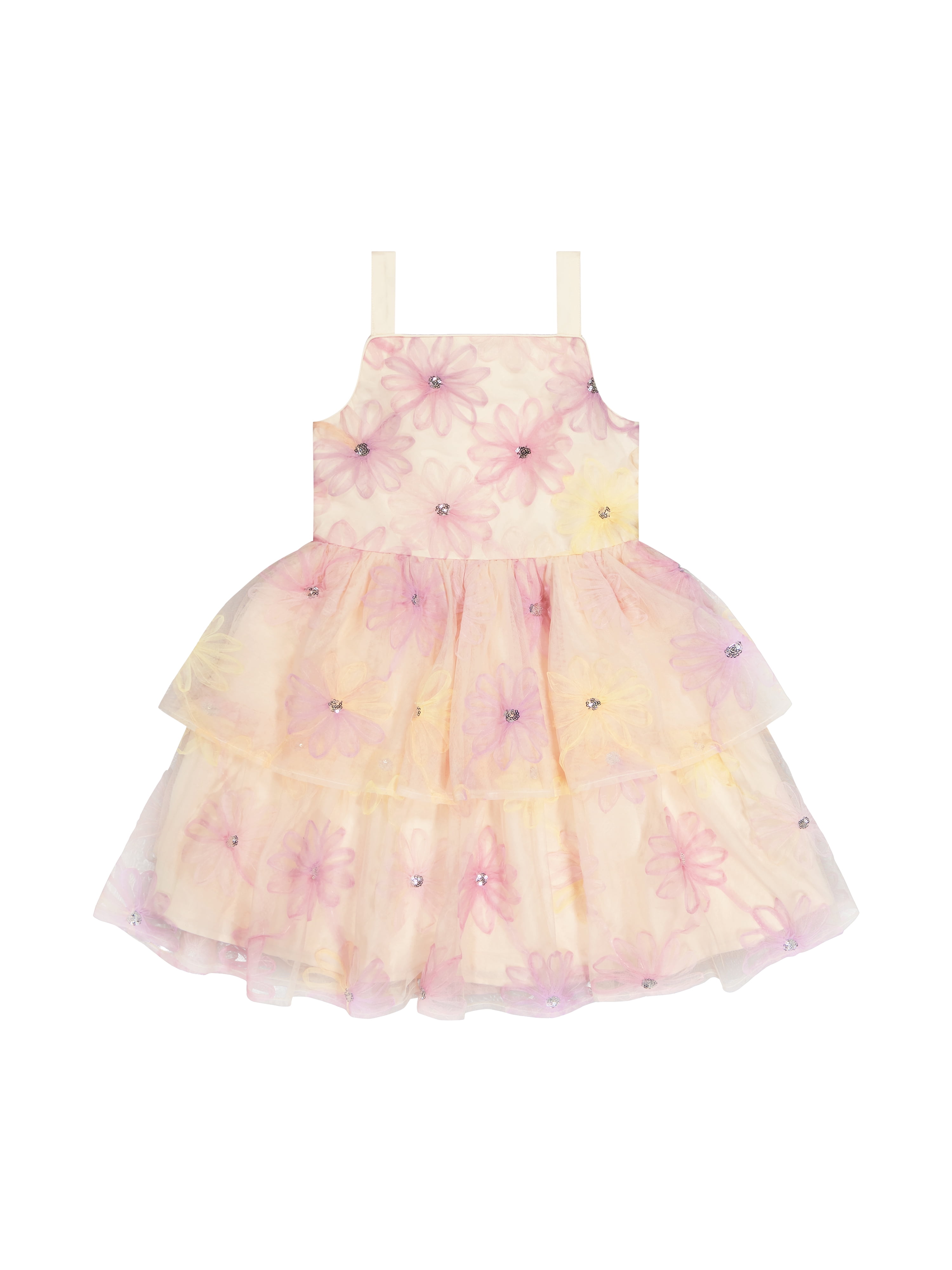 Kensie Girl Sleeveless Beaded Soutache Mesh Dress, Sizes 4-16