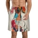 thumbnail image 1 of Balery Colorful Dachshund Art Traje de Baño Estilo Hawaiano para Hombre, Shorts de Secado Rápido con Bolsillos-X-Large, 1 of 6