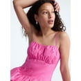 thumbnail image 3 of Free Assembly Women's and Women’s Plus Tie Back Cotton Midi Dress with Drop Waist, Sizes XS-4X, 3 of 4