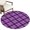 Plum,Magenta,Violet,Lilac, variant on Round Area Rugs 4Ft, Teal Blue Checkered Non-Slip Washable Circle Rugs Carpet, Modern Farmhouse Blue Plaid Indoor Outdoor Rug Floor Mats Throw Runner for Bedroom Living Room Bathroom