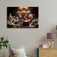 thumbnail image 3 of Cats Playing Poker Artworks Picture Print Poster Wall Art Painting Canvas Gift Decor Home Posters Decorative 12x18inch(30x45cm), 3 of 6