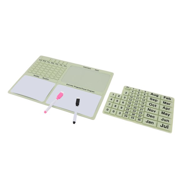 Fridge Calendar, Magnetic Silicone Calendar Simple To Clean for 2024 2025 2026 and More