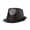 Brown, variant on Genuine Leather Fedoras Hat Men Brown Vintage Jazz Caps Classic Male Autumn Winter Retro Trilby Hat Gentleman Fedora ,Soft Feel