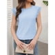 thumbnail image 4 of Blusa de Encaje con Cuello Alto para Mujer M Azul, 4 of 7