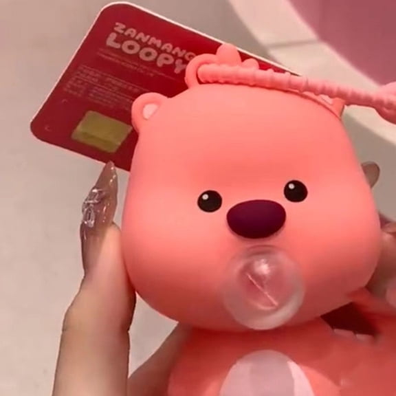 Capybara Bubble-blowing Squishy Toy Stress-relieving Doubles As A Keychain Fun for Decompression.