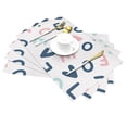 thumbnail image 2 of YFYANG Washable Heat-Resistant Placemats, 70% PVC/30% Polyester, Love Letters Pattern Kitchen Table Mat, 12" x 18" 4 Pcs, 2 of 6
