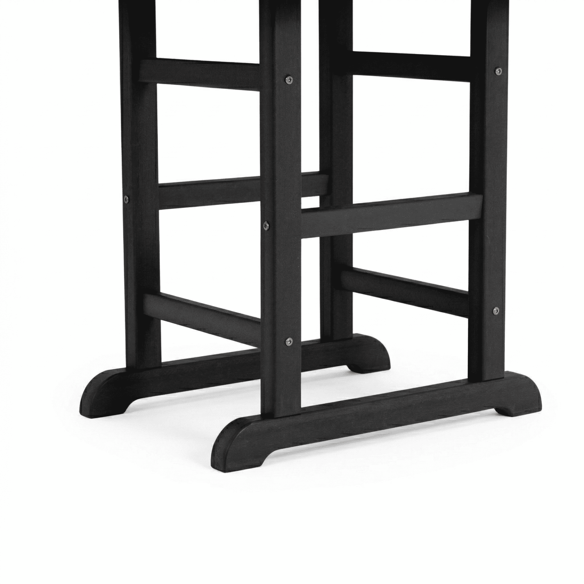 Outdoor Folding Dining Table, 37.8 Inch Square Table for Garden Backyard Patio, Black