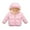 Pink, variant on Gyratedream 2-6T Toddler Kids Little Boy Girl Winter Down Coat Fleece Lined Hooded Jacket