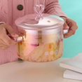 thumbnail image 1 of xinxixnxx Heat Resistant Glass Stovetop Pot Mini Size Cookware Soup instant Noodle Cooking Pot for Soup Milk, 1 of 9
