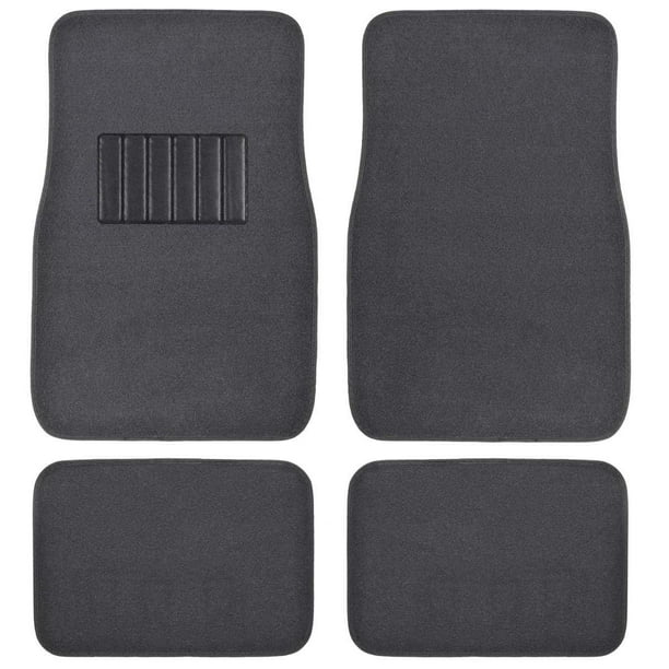 Front & Rear Carpet Car Truck SUV Floor Mats Dark Grey