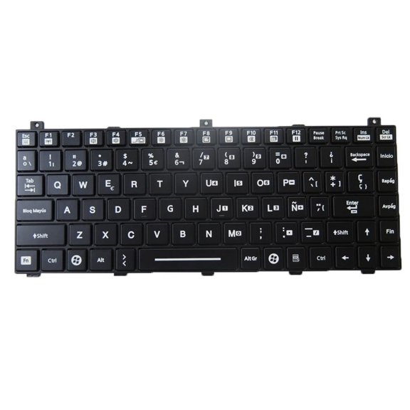 Laptop With Backlit Keyboard For GETAC B300 1St Spanish SP With Black Frame New