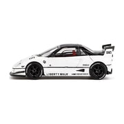 Mazda AZ-1 Liberty Walk LB40 RHD White with Black Top 2024 Tokyo Auto Salon Limited Edition 1/64 Diecast Model Car by Mini GT