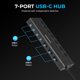 thumbnail image 2 of Hub USB-C SABRENT de 7 puertos, 5 Gbps, USB 3.2 con PD de 20 W para Mac PC, 2 of 7