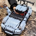 thumbnail image 3 of 2100pcs Blue Low-Profile Sports Car Building Blocks – DIY Racing Model, Desktop & Home Decor, Adult Assembly, Perfect Gift for Christmas, Halloween & Valentine’s Day, 3 of 3