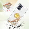 thumbnail image 4 of Case for Motorola Moto Edge 5G 2024 Case Glitter Liquid with Ring Kickstand, Cute Clear Flowing Quicksand Soft TPU Protective Grils Women Bling Case for Moto Edge 5G 2024 Gold YBR, 4 of 14