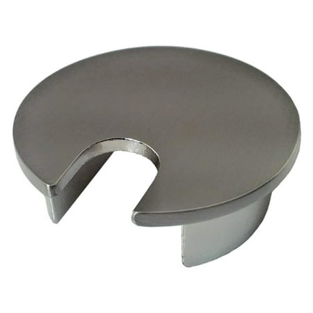 

Metal Round Office Computer Desk Grommets - 3 Pack - Color: Brushed Nickel - Size: 1.5