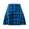 thumbnail image 4 of labakihah plaid skirts for women women fashion casual lattice printing a-line mini skirt blue, 4 of 7