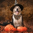 thumbnail image 4 of Fall Halloween Dog Bandanas Reversible 2 Pack Large, Black Pumpkin Ghost Spider Web Cute Halloween Pet Bandanas for Dogs Adjustable Triangle Holiday Scarves for Medium Large Extra Large Boy Girl Dogs, 4 of 5