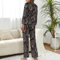 thumbnail image 3 of Top-kevin Women Long Sleeve Pajama Set Comfy Pjs Sets Donut Pattern Hearts Icing 2 Piece Lounge Set, 3 of 6